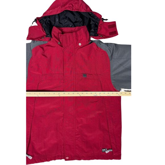 Freeworld Sno Truant Mens Jacket 3000 mm Waterproof Snowboarding Sz XL‎ Red Gray - Picture 6 of 12